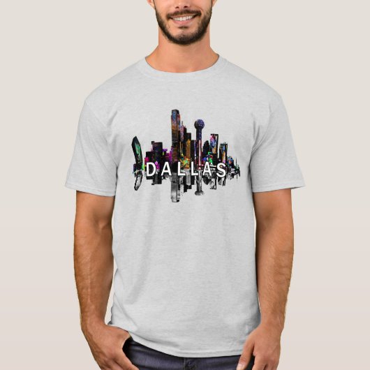 T-shirt Dallas, Texas en graffiti (Devant)