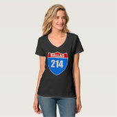 T-shirt Dallas Texas Interstate 45 Fierté Représenter 214 (Devant entier)