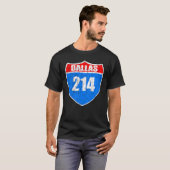 T-shirt Dallas Texas Interstate 45 Pride Represent 214 Dis (Devant entier)