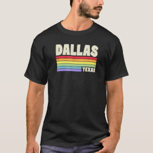 T-shirt Dallas Texas Pride Drapeau arc-en-ciel Gay pride M