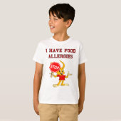T-shirt d'allergies alimentaires de StopBunny de (Devant entier)
