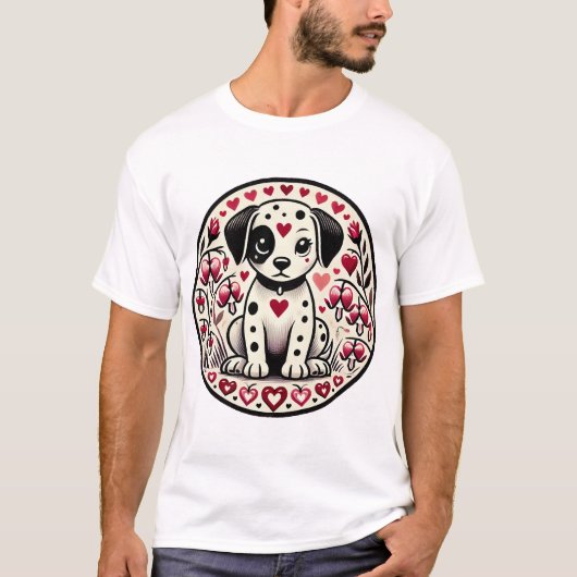 T-shirt Dalmatian Love (Devant)