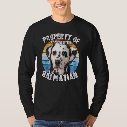 T-shirt Dalmatian Retro Property Of (Devant)