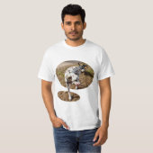 T-shirt Dalmatie Brown Et Blanche, (Devant entier)