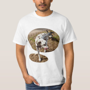 T-shirt Dalmatie Brown Et Blanche,