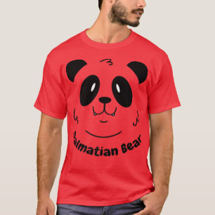 T-shirt Dalmatie Panda Bear Funny Chinese Animal Chien Bla