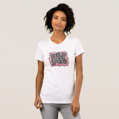 T-shirt Dalmatie rose et blanc Wid Me (Devant entier)