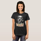 T-shirt Dalmatien Fleur Dog (Devant entier)