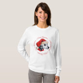 T-shirt Dalmatien Joyeux Noël (Devant entier)