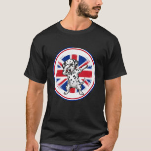 T-shirt Dalmatien Mignon et Drôle Drapeau Angleterre UK Da