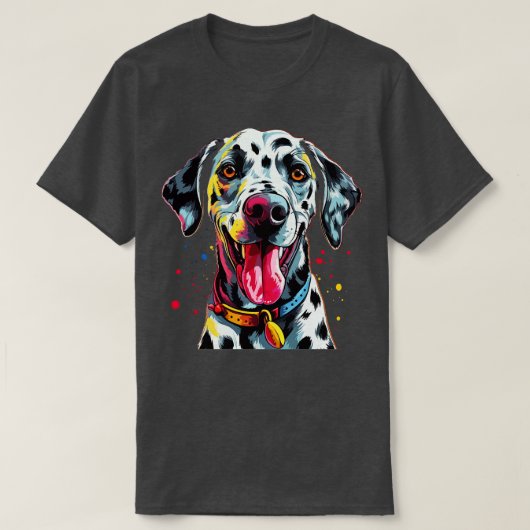 T-shirt Dalmatien souriant (Design devant)
