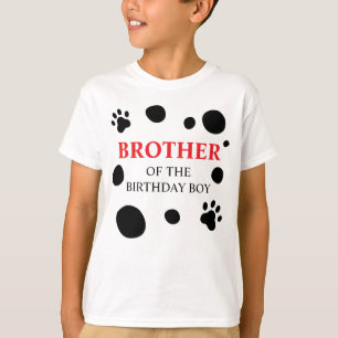 T-shirt Dalmatien Spots frère de l'anniversaire garçon/f