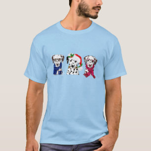 T-shirt Dalmatiens de Noël