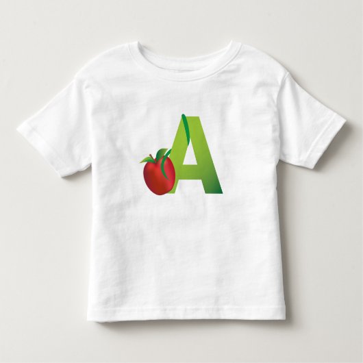 T-shirt d'alphabet d'enfant en bas âge (Devant)