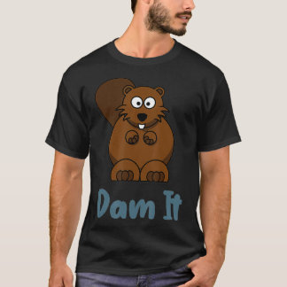 T-shirt Dam It Funky Beaver Animal Pun