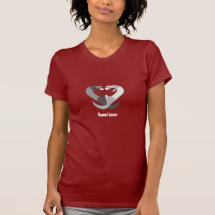 T-shirt d'amant de furet (rouan noir)