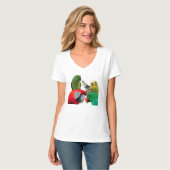 T-shirt d'amants de perroquets (Devant entier)