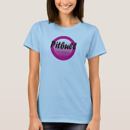 T-shirt d'amants de pitbull (Devant)