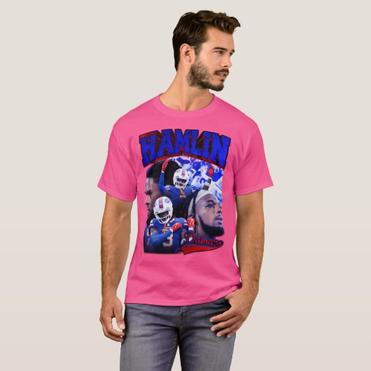 T-shirt Damar Hamlin Retro Bootleg Retro Bootleg (Devant entier)