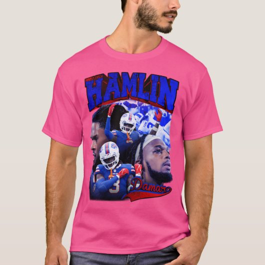 T-shirt Damar Hamlin Retro Bootleg Retro Bootleg (Devant)