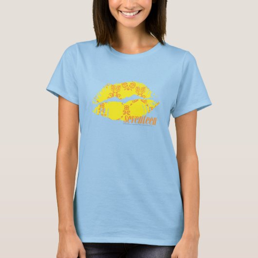 T-shirt Damas jaune-orange (Devant)