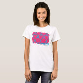 T-shirt Damask Aqua-Magenta 3 (Devant entier)