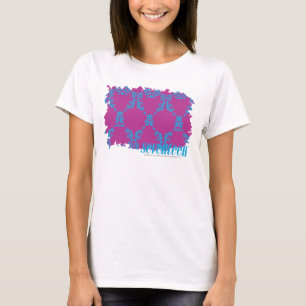 T-shirt Damask Aqua-Purple 2