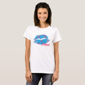 T-shirt Damask Magenta-Aqua (Devant entier)