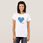 T-shirt Damask Magenta-Aqua 3 (Devant entier)