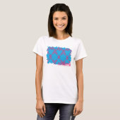 T-shirt Damask Magenta-Aqua 4 (Devant entier)