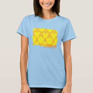 T-shirt Damassé 2 jaune-orange