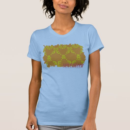 T-shirt Damassé 4 jaune-orange (Devant)