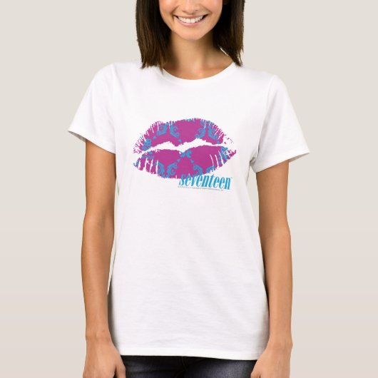 T-shirt Damassé Aqua-Pourpre (Devant)