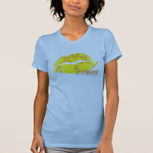 T-shirt Damassé jaune-orange