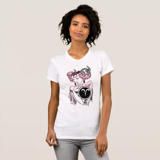 T-shirt Dame Art déco de Aries (Devant entier)