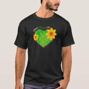 T-shirt Dame Cactus Fou Plante du désert Succulents Tenue