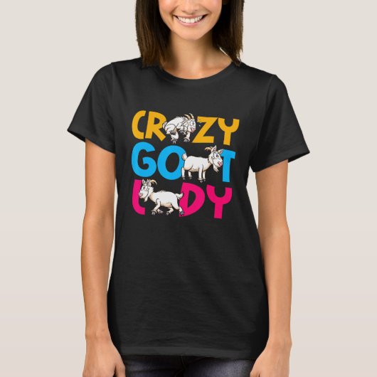 T-shirt Dame chèvre folle chèvre (Devant)