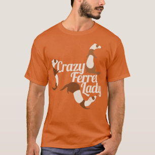 T-shirt Dame Crazy Ferret