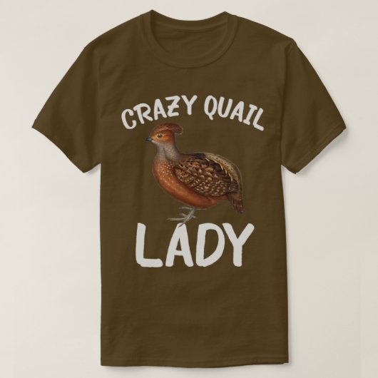 T-shirt Dame Crazy Quail (Design devant)