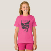 T-shirt dame dame poule folle (Devant entier)