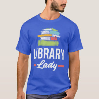 T-shirt Dame de bibliothèque drôle féminine Assistante de 