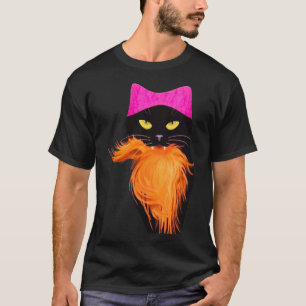T-shirt Dame de chat contre Orange Felon 2024 Halloween Te
