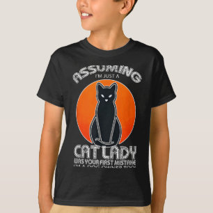 T-shirt Dame de chat de Noël d'Halloween _ Chien et chat n