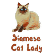 T-shirt Dame de chat de Siamese