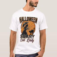 Dame de chat effrayante Halloween Sorcière Web Vin