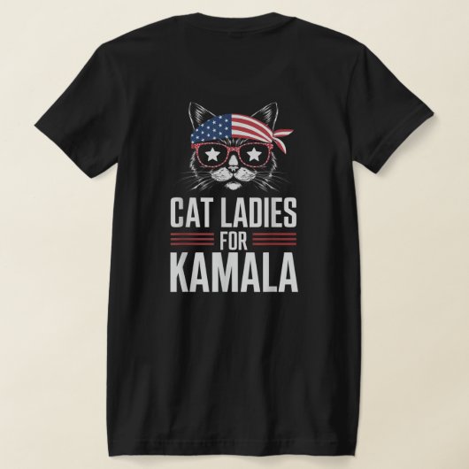 T-shirt Dame de chat sans enfant pour Kamala 2024 (Couchage Retour)