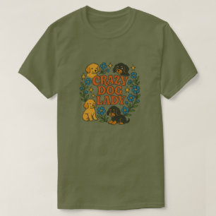 T-shirt Dame de chien fou