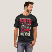T-shirt Dame de motard plus folle (Devant entier)