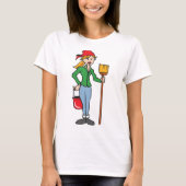 T-shirt Dame de nettoyage (Devant)