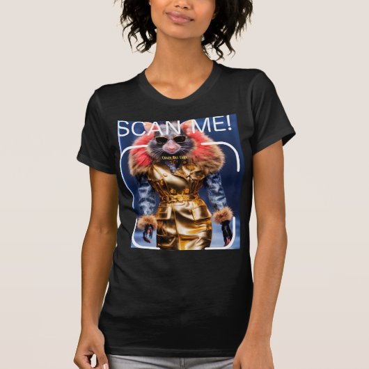 T-shirt Dame de Rat fou (Devant)